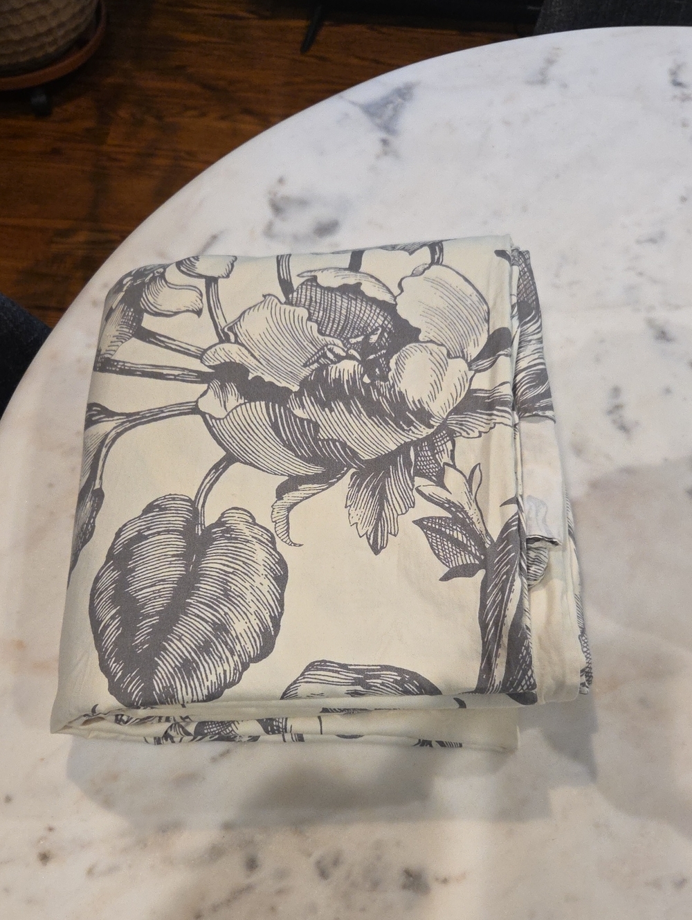 Queen Pottery Barn Duvet Cover |Floral Pippa Organic 100% Cotton